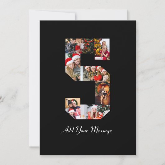 白黒番5号写真丁合 サンキューカード (正面)