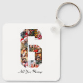 白黒番6号写真コラージュ キーホルダー (裏面)