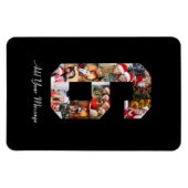 白黒番6号写真コラージュ マグネット (横)