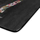 白黒番7号写真コラージュ カッティングボード (角)