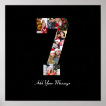 白黒番7号写真コラージュ