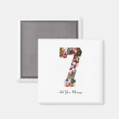 白黒番7号写真コラージュ マグネット (正面/裏面)