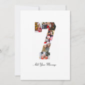 白黒番7号写真コラージュ 案内状 (正面)