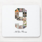 白黒番9号写真部局 マウスパッド (正面)