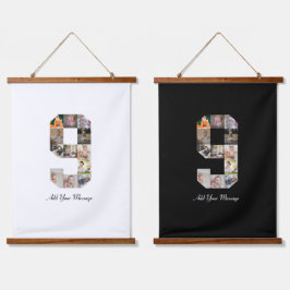 白黒番9号写真部局 吊り下げ型タペストリー