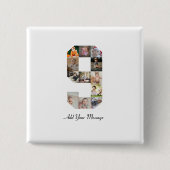 白黒番9号写真部局 缶バッジ (正面)