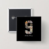 白黒番9号写真部局 缶バッジ (正面&裏面)