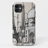「白黒疑問に思」 Case-Mate iPhoneケース (裏面)