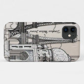 「白黒疑問に思」 Case-Mate iPhoneケース (裏面(横))