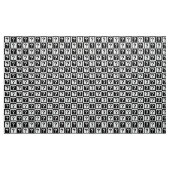 白黒疑問符パターン ファブリック (ヤード)