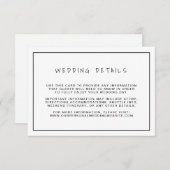 白黒白縁どの詳細 エンクロージャーカード (正面/裏面)