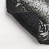 白黒白鳥マウスパッド マウスパッド (コーナー)