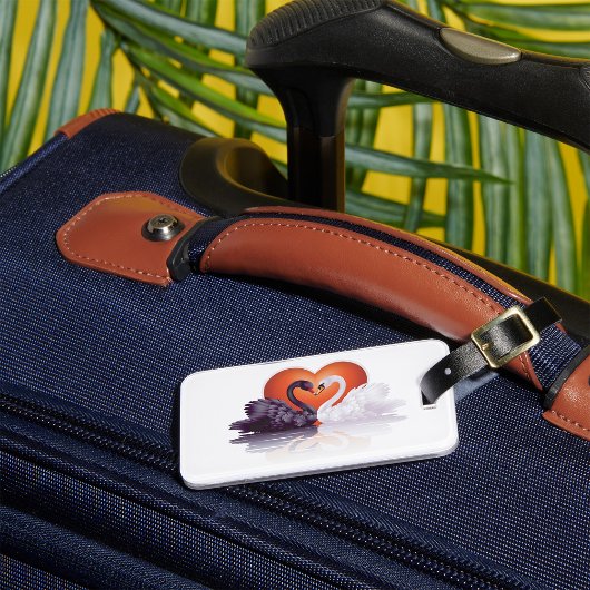 白黒白鳥 ラゲッジタグ