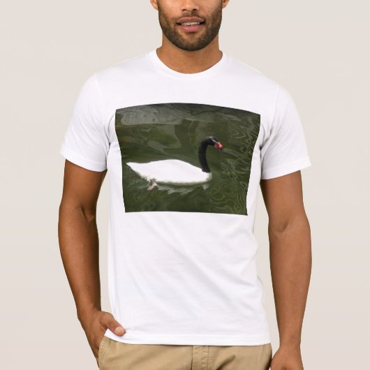 白黒白鳥 Tシャツ (正面)