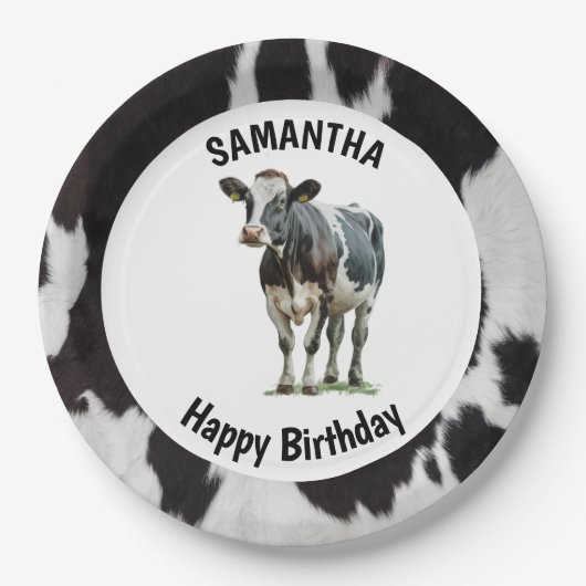 白黒白 ペーパープレート (正面)