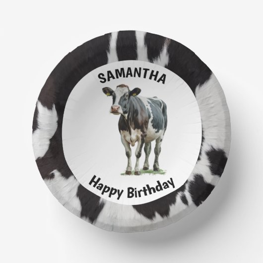 白黒白 ペーパーボウル (正面)