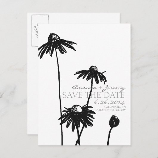 白黒目のサザンズがデートを救う 案内ポストカード (正面/裏面)