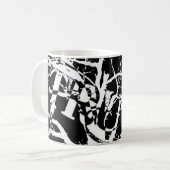 白黒真実Mug2 コーヒーマグカップ (正面左)
