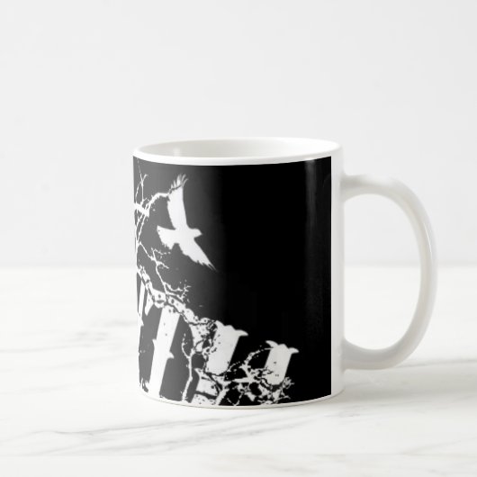 白黒真実Mug2 コーヒーマグカップ (右)