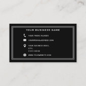 白黒眼科眼科医 名刺 (裏面)