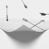 白黒矢のギフト用包装紙 ラッピングペーパー (角)