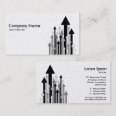 白黒矢の森林II - (プラチナ) 名刺 (正面/裏面)