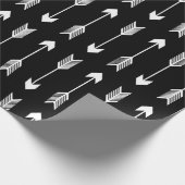 白黒矢パターン ラッピングペーパー (角)