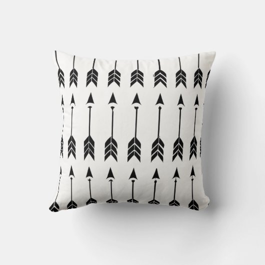 白黒矢印 クッション (裏面)