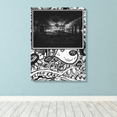 白黒社交ダンス キャンバスプリント (インサイチュ (ウッドフロア))