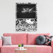 白黒社交ダンス キャンバスプリント (インサイチュ (リビング))