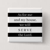 白黒私と私の家 缶バッジ (正面)