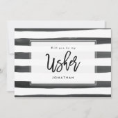 白黒私の案内係の提案カードです サンキューカード (正面)