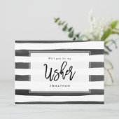 白黒私の案内係の提案カードです サンキューカード (スタンド正面)