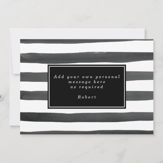 白黒私の案内係の提案カードです サンキューカード (裏面)