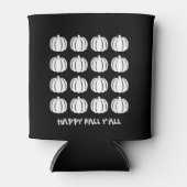 白黒秋デコールパンプキンス 缶クーラー (正面)