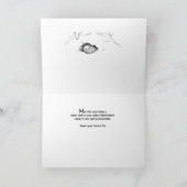 白黒秘密の友達からの聖燭節 カード (内部)