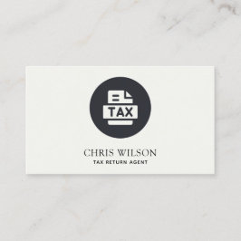 白黒税モダン還付エージェント作成者アイコン 名刺