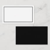 白黒空白のの結婚アドバイスと願い アドバイスカード (正面/裏面)