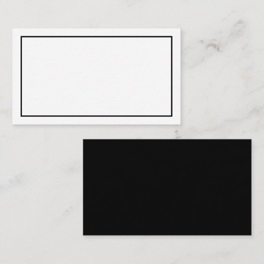 白黒空白のの結婚アドバイスと願い アドバイスカード (正面/裏面)