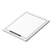 白黒空白の名前をカスタムする ノートパッド (回転)