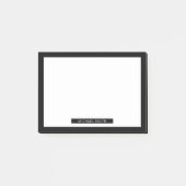 白黒空白の名前をカスタムする ポストイット (正面)