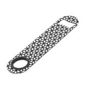 白黒立方体パターン スピード栓抜き (正面アングル)