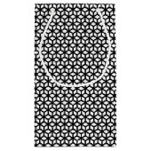 白黒立方体パターン スモールペーパーバッグ (裏面)