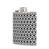 白黒立方体パターン フラスク (左)