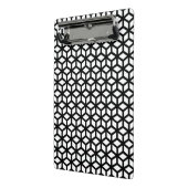 白黒立方体パターン ミニクリップボード (アングル2)