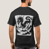 白黒竜 Tシャツ (裏面)