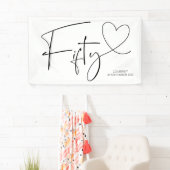 白黒第50第50誕生会の装飾 横断幕 (インサイチュ)