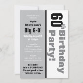 白黒第60回誕生パーティー 招待状 (正面)