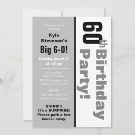 白黒第60回誕生パーティー 招待状