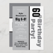 白黒第60回誕生パーティー 招待状 (正面/裏面)